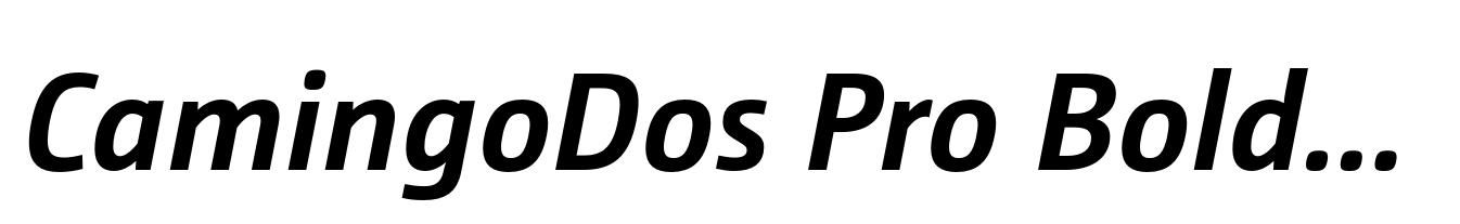 CamingoDos Pro Bold Italic
